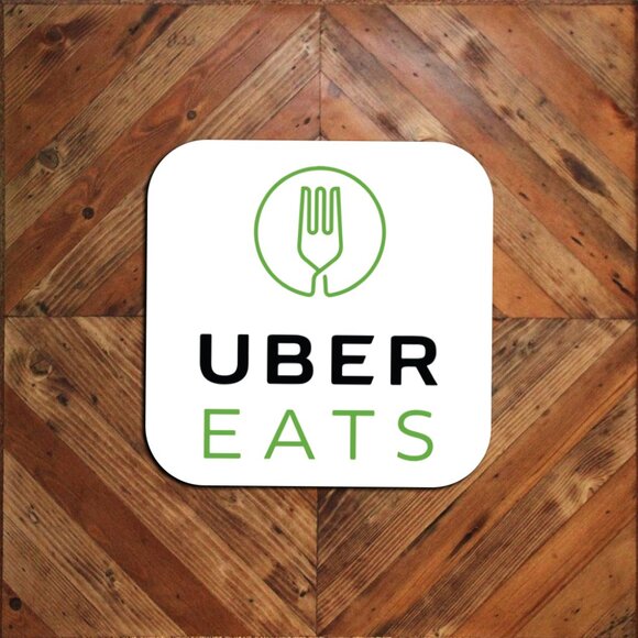 One Single Vehicle Tail Magnet Sign 9x9 Eat Food Delivery Driver Magnetic Signag - Picture 1 of 3